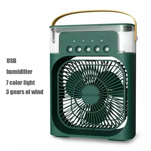 3-in-1 Personal Air Cooler | Portable Fan, Humidifier & LED Night Light