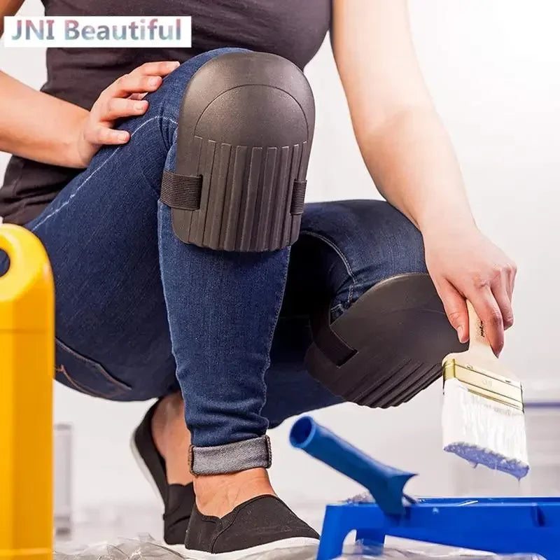 1 Pair Heavy-Duty Knee Pads – Waterproof Work Protection for Tiling, Gardening, Construction & DI