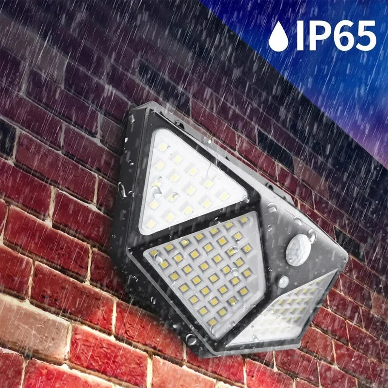 270° Solar Motion Sensor Light | Wide Angle Outdoor Security Lamp