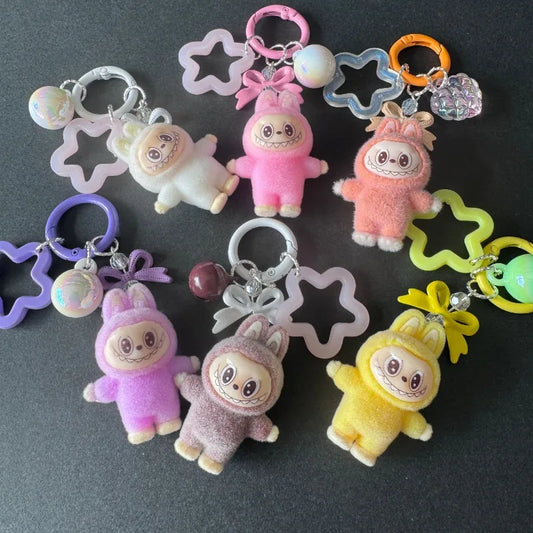 Kawaii Colorful Rabbit Keychain Pendant Mini Backpack Decor Cartoon Cute Women Girl for Gifts Леди Баг И Супер Кот Талисманы