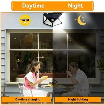 270° Solar Motion Sensor Light | Wide Angle Outdoor Security Lamp