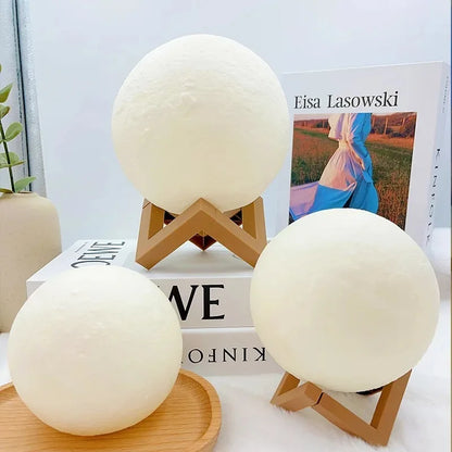 Children'S Day Hand-Painted Moon Light DIY Painted Materials Package Kindergarten Parent-Child Activities Planet Night Light