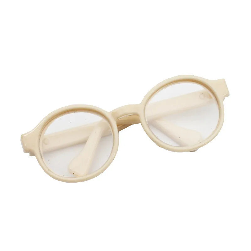 6.5Cm 9Cm Transparent Plastic Glasses for 1/8 1/6 1/3 1/4 BJD for Labubu MSD SD Plush for EXO Doll Sunglasses