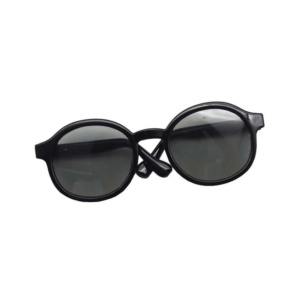 6.5Cm Transparent Plastic Glasses for 1/8 1/6 1/3 1/4 BJD for Labubu MSD SD Plush for EXO Doll Sunglasses