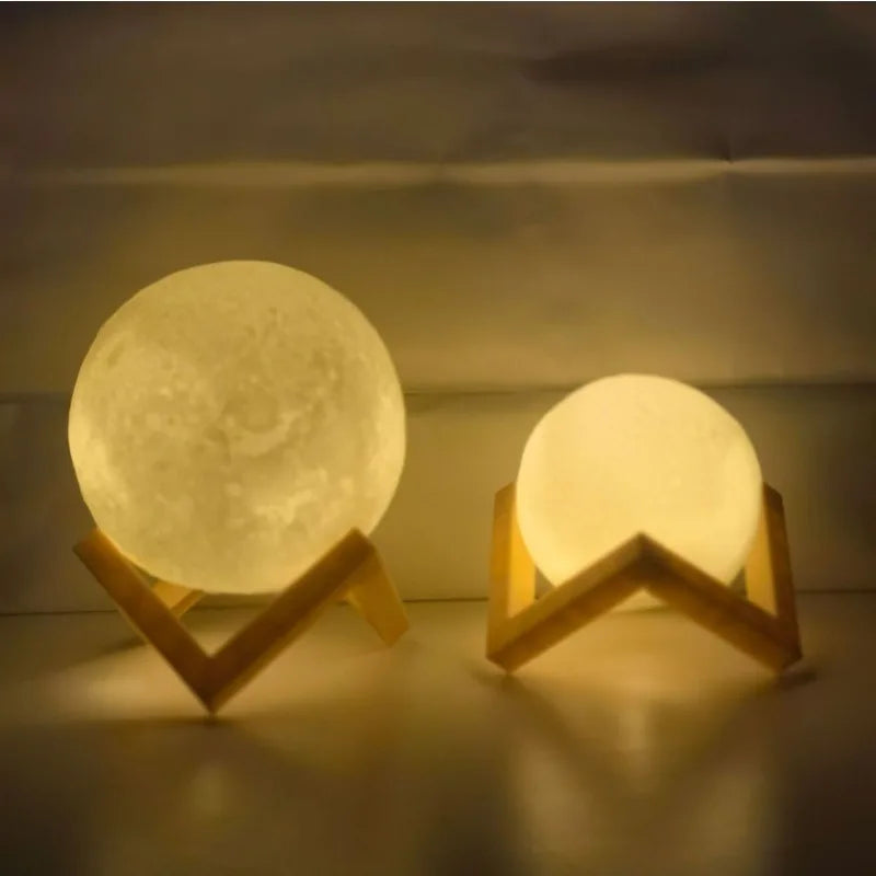 Children'S Day Hand-Painted Moon Light DIY Painted Materials Package Kindergarten Parent-Child Activities Planet Night Light