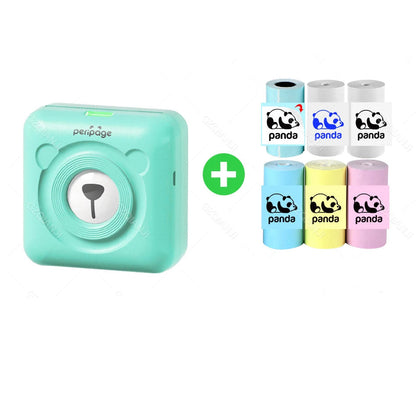 7 Colors Peripage A6 304DPI Mini Photo Printer Notes Sticker Label Printing Machine Bluetooth Portable Wireless Printer Marker