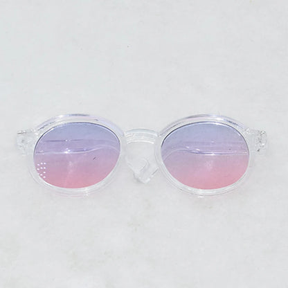 6.5Cm Transparent Plastic Glasses for 1/8 1/6 1/3 1/4 BJD for Labubu MSD SD Plush for EXO Doll Sunglasses