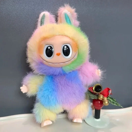 High Quality Labob-V4 Blind Box World Plush Keychain Cute Collectible Figure Mystery Monsters Macaron Surprise Anime Mystery