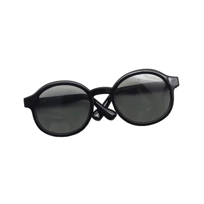 Labubu 6.5Cm Transparent Plastic Glasses for 1/8 1/6 1/3 1/4 BJD for Labubu MSD Plush for EXO Doll Sunglasses