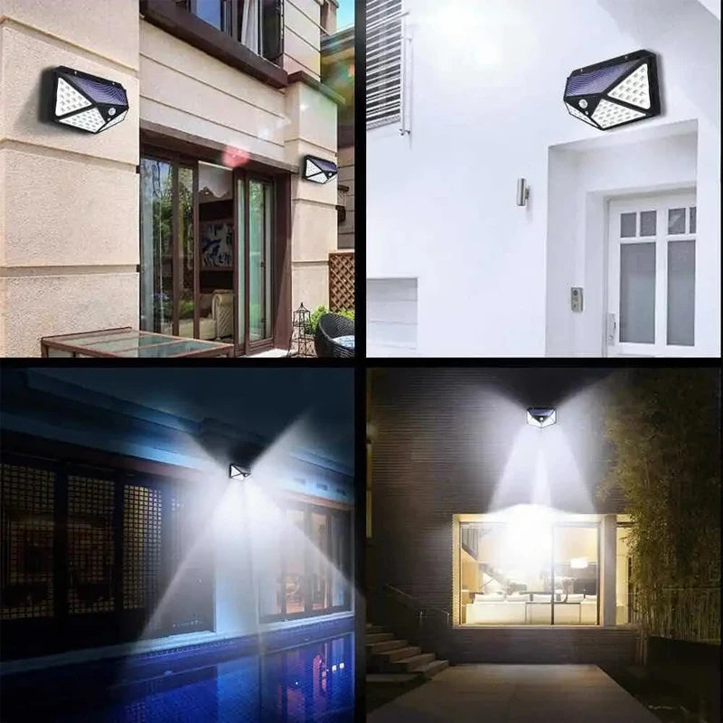 270° Solar Motion Sensor Light | Wide Angle Outdoor Security Lamp