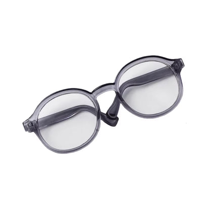 Labubu 6.5Cm Transparent Plastic Glasses for 1/8 1/6 1/3 1/4 BJD for Labubu MSD Plush for EXO Doll Sunglasses