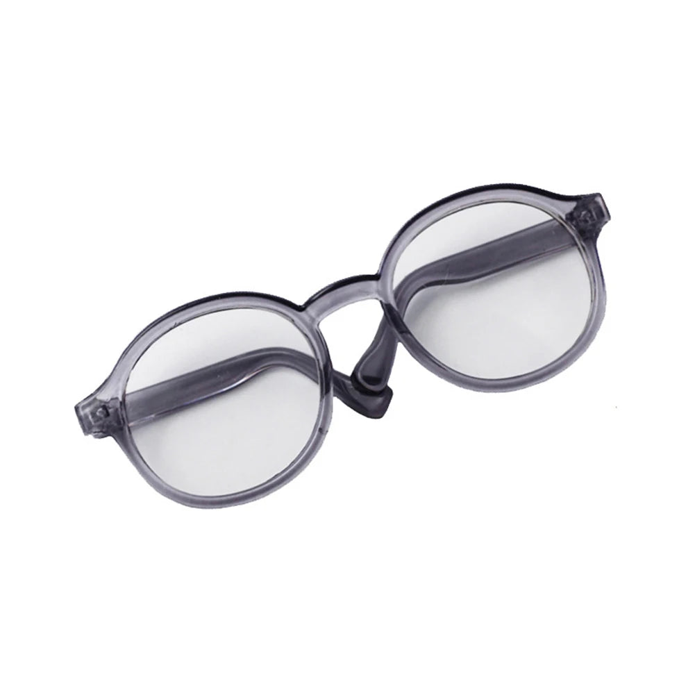 6.5Cm Transparent Plastic Glasses for 1/8 1/6 1/3 1/4 BJD for Labubu MSD SD Plush for EXO Doll Sunglasses