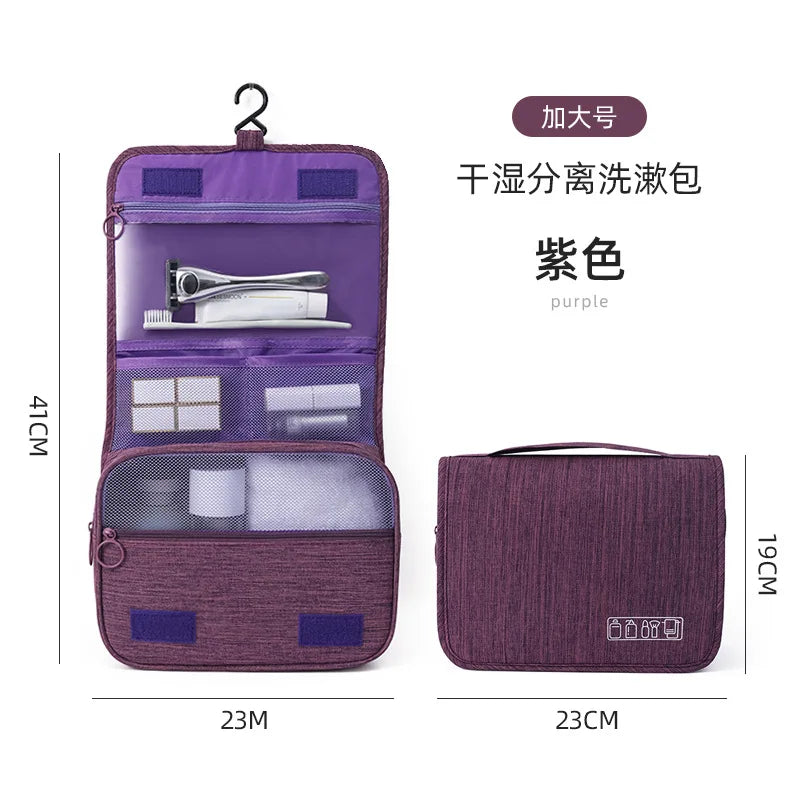 1PC Oxford Fabric Men Business Portable Storage Bag Toiletries Organizer Women Cosmetic Bag Waterproof Hanging Travel Wash Pouch