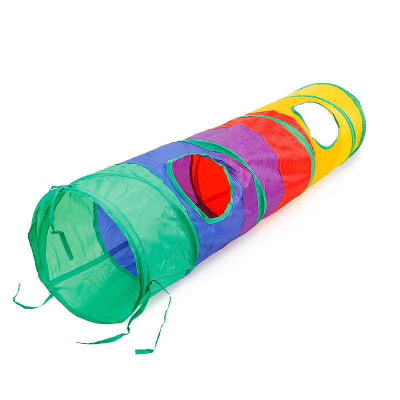 Foldable Cat Tunnel - Breathable Play Tunnel for Indoor Cats, Durable and Lightweight Design