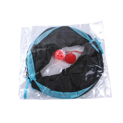 Foldable Cat Tunnel - Breathable Play Tunnel for Indoor Cats, Durable and Lightweight Design