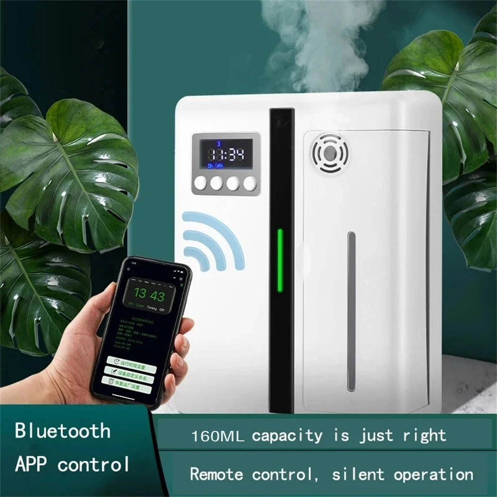 Aroma Diffuser Scent Machine 160ml - Bluetooth Fragrance Diffuser for Large Areas, Ideal for Hotels and Home Use