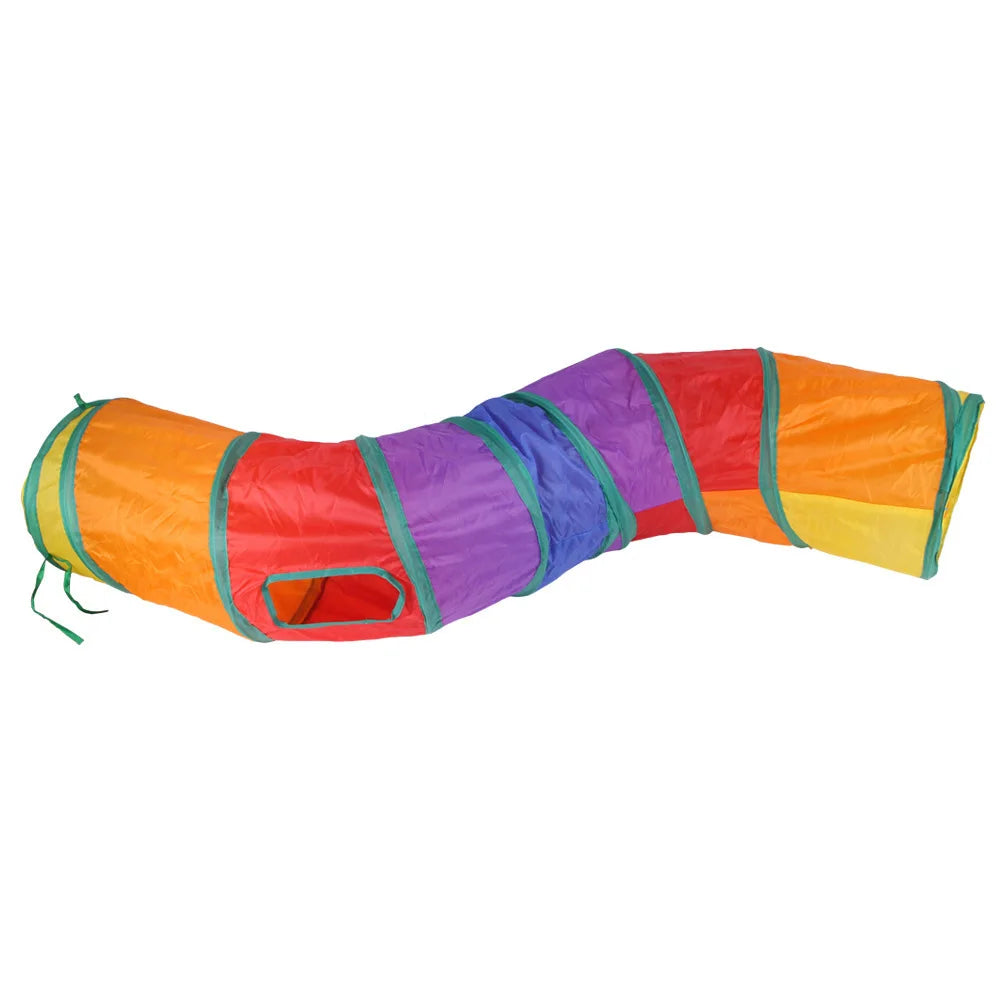 Foldable Cat Tunnel - Breathable Play Tunnel for Indoor Cats, Durable and Lightweight Design