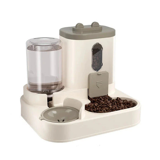 2In 1 Cat Food Dispenser Water and Food Integrated Fully Automatic Cat Food Feeding and Water Dispenser Cute Water Dispenser