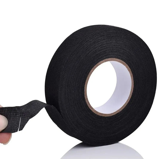 15 Meter Heat-Resistant Flame Retardant Tape Coroplast Adhesive Cloth Tape for Car Cable Harness Wiring Loom Protection