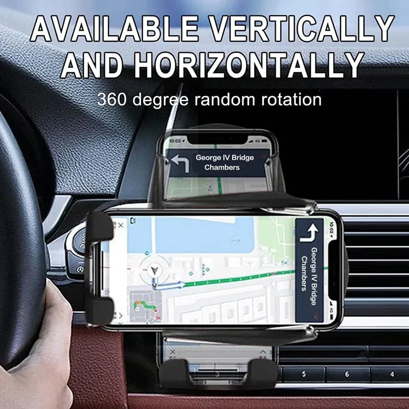 30W Auto-Clamp Infrared Wireless Car Charger | Fast Charging Mount for iPhone & Samsung