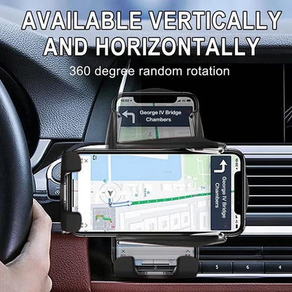 30W Auto-Clamp Infrared Wireless Car Charger | Fast Charging Mount for iPhone & Samsung