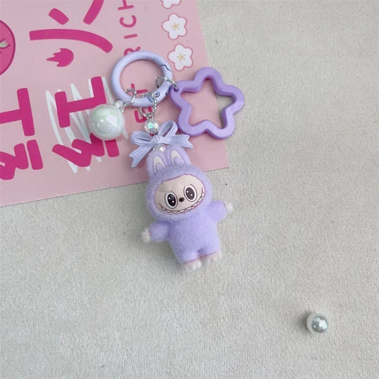 Kawaii Colorful Rabbit Keychain Pendant Mini Backpack Decor Cartoon Cute Women Girl for Gifts Леди Баг И Супер Кот Талисманы