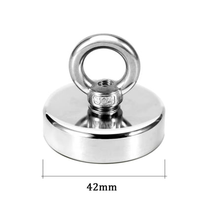 Super Strong Neodymium Fishing Magnets Heavy Duty Imanes Magnet with Countersunk Hole Eyebolt for Salvage Magnetic Fishing