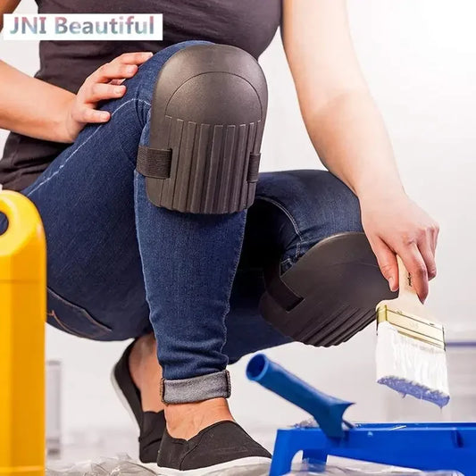 1 Pair Heavy-Duty Knee Pads – Waterproof Work Protection for Tiling, Gardening, Construction & DI