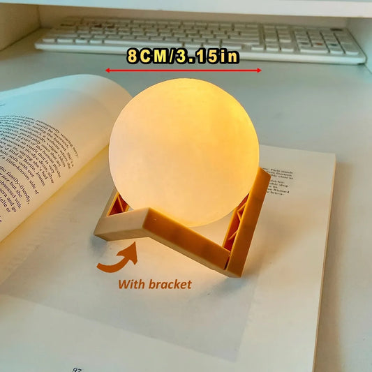 Children'S Day Hand-Painted Moon Light DIY Painted Materials Package Kindergarten Parent-Child Activities Planet Night Light
