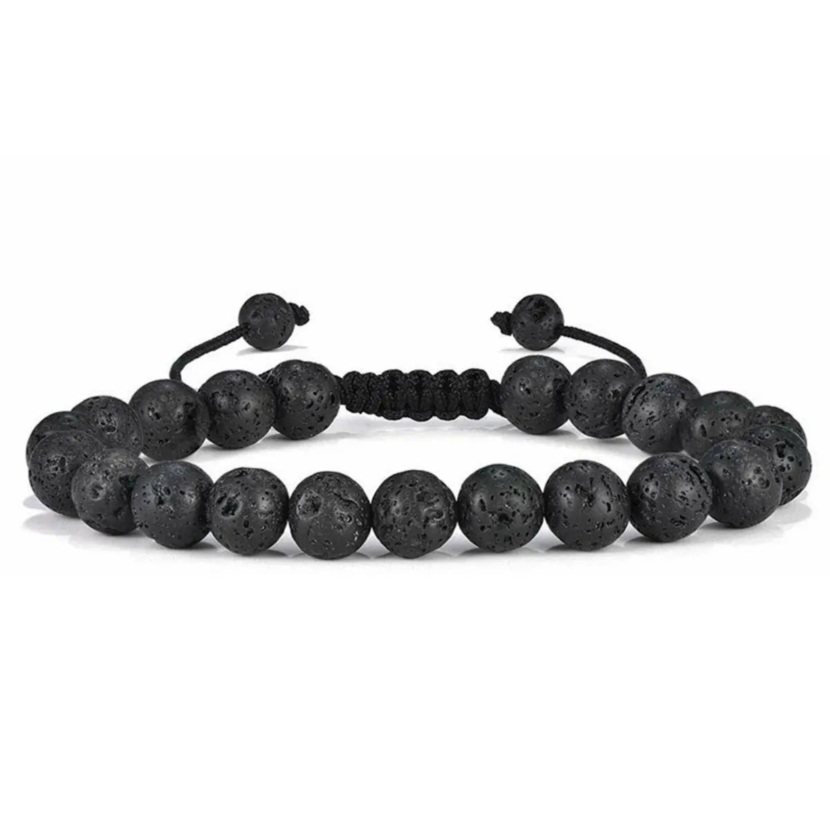3 Style 8Mm Natural Tiger Eyes Lava Rock Protection HANDMADE Bracelet Men'S Gift
