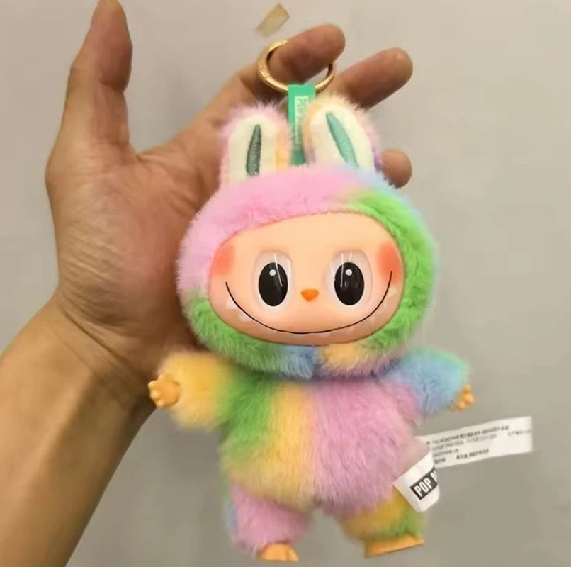 High Quality Labob-V4 Blind Box World Plush Keychain Cute Collectible Figure Mystery Monsters Macaron Surprise Anime Mystery